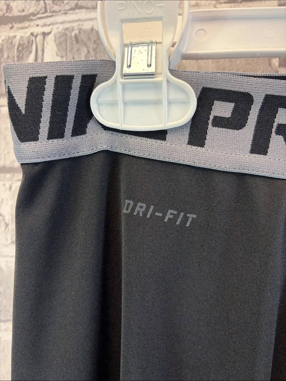 Nike Black Dri-FIT Compression Boxer Briefs with Gray Waistband